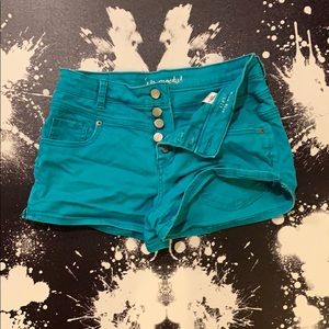 Turquoise shorts